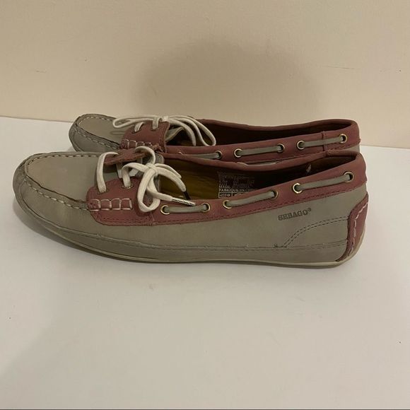 Sebago Pink and Gray Flats - Picture 3 of 7